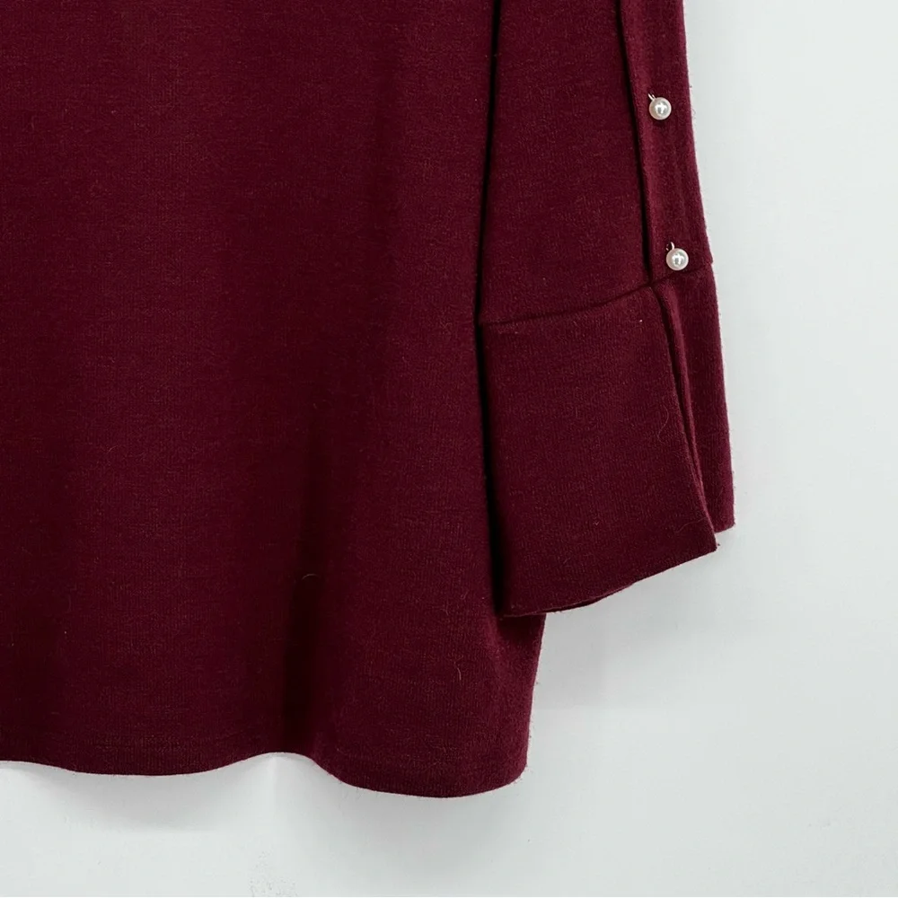 Lisette L Montreal XL Burgundy 80% Polyester/15% Viscose/5% Elastane Sweater